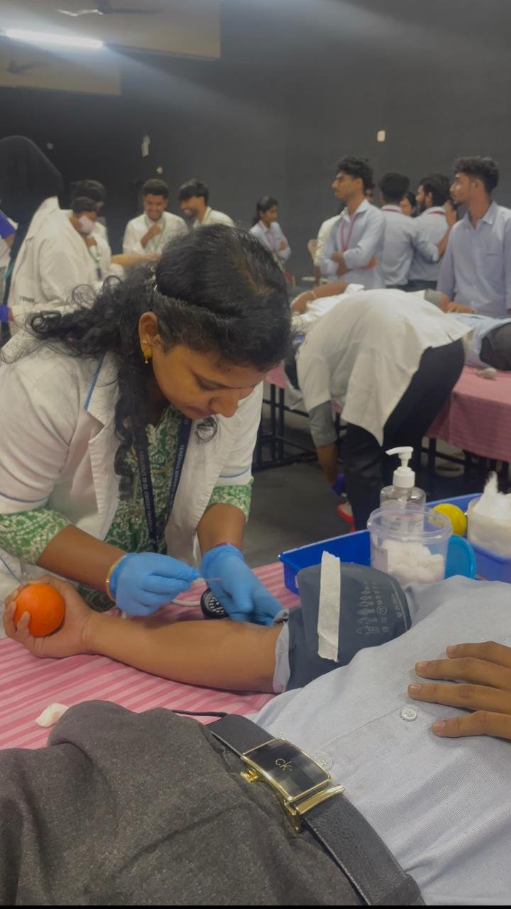 NSS unit organizes Blood Donation camp 